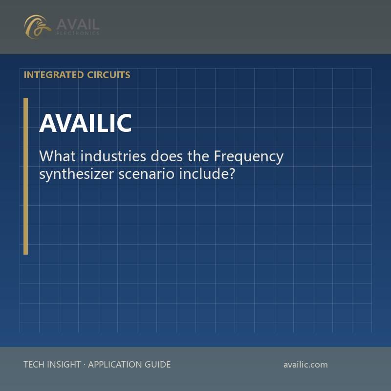 What industries does the Frequency synthesizer scenario include?