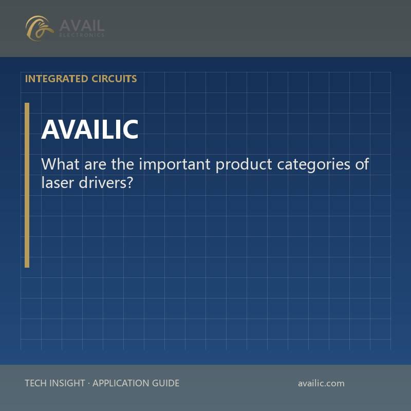 What are the important product categories of laser drivers?