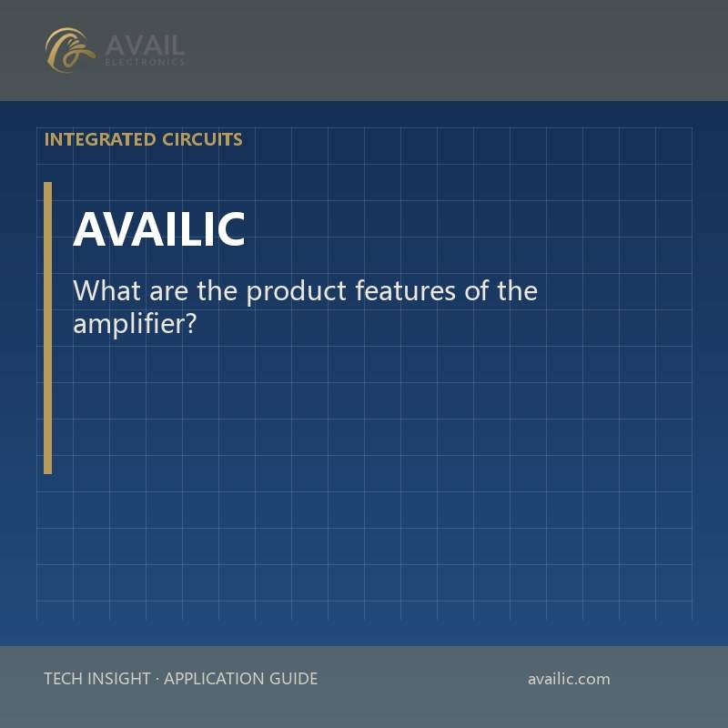 What are the product features of the amplifier?