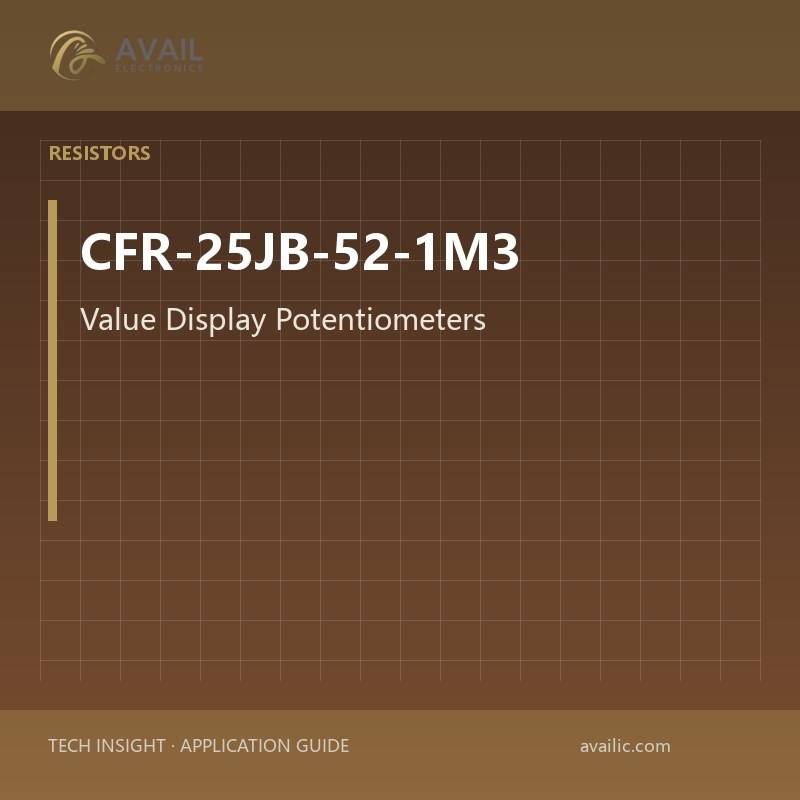 Application Development in Value Display Potentiometers for CFR-25JB-52-1M3: key technologies and success stories