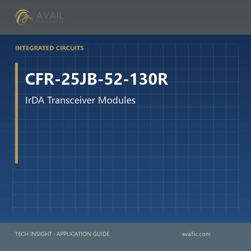 Application Development in IrDA Transceiver Modules for CFR-25JB-52-130R: key technologies and success stories