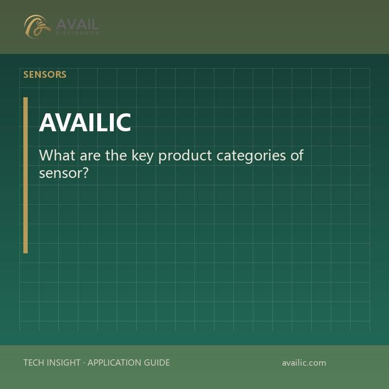 What are the key product categories of sensor?