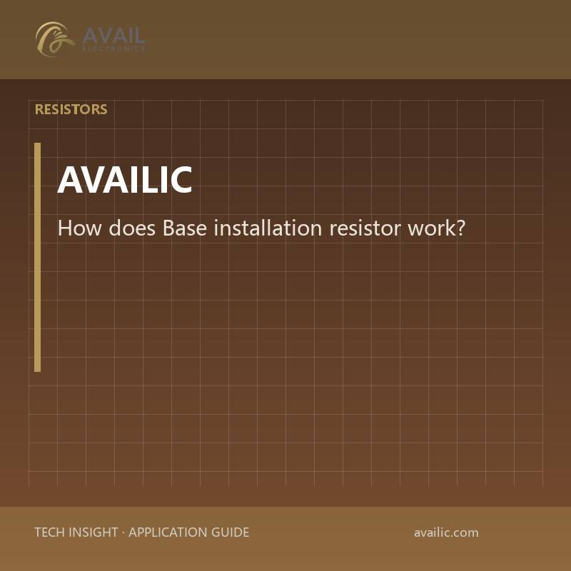 How does Base installation resistor work?